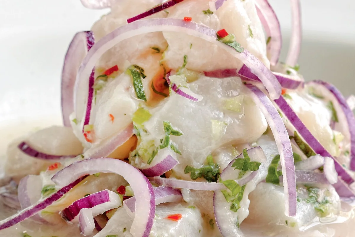 Ceviche clásico de pescado: receta peruana